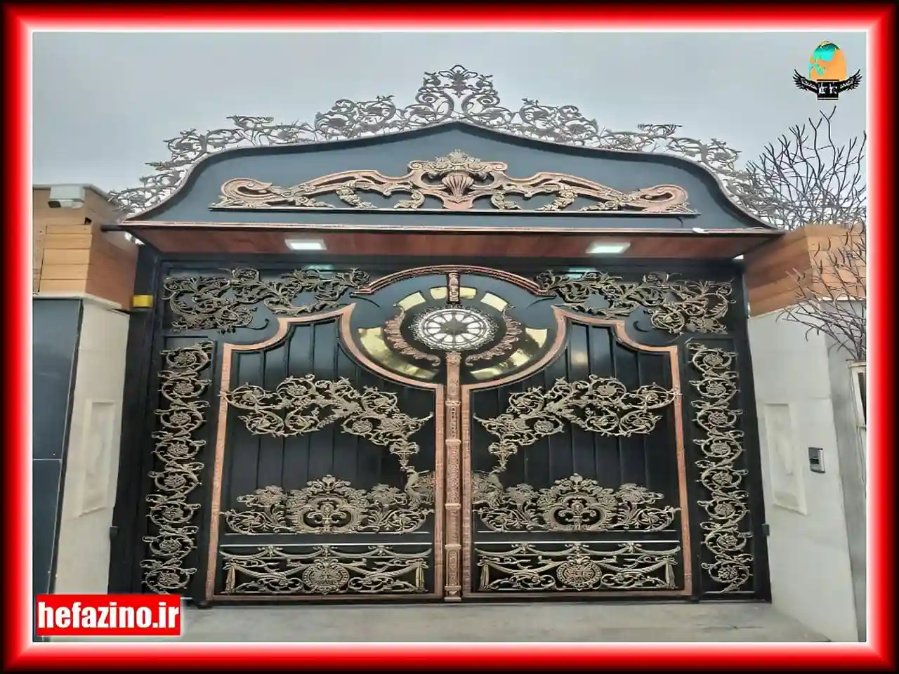 درب حیاط ویلایی فرفورژه