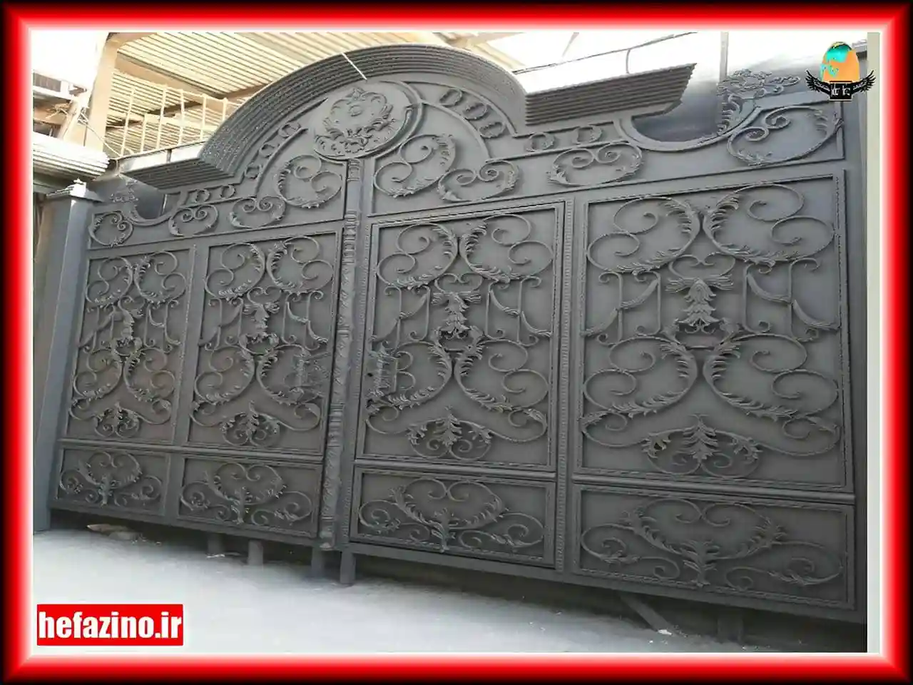 درب حیاط فلزی