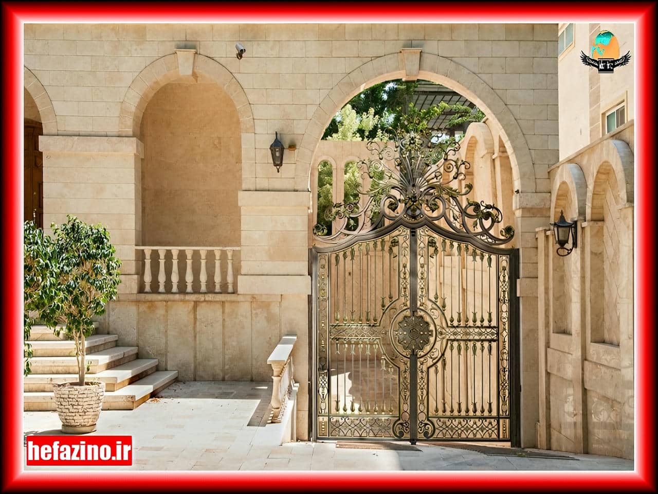 درب آهنی ویلایی و درب فرفورژه حیاط