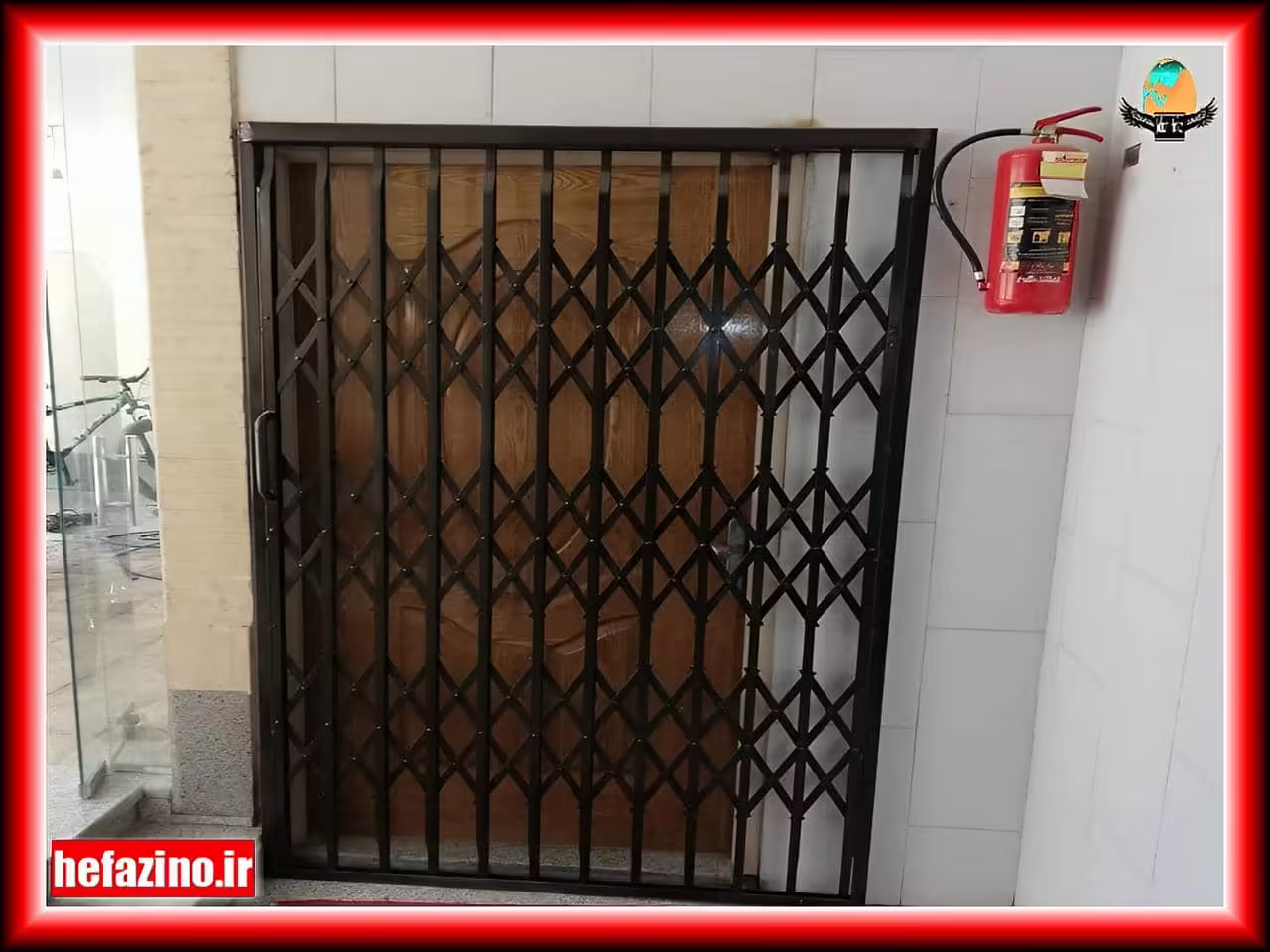 حفاظ درب آکاردئونی آپارتمان ضدسرقت حفاظ درب آکاردئونی آپارتمان ضدسرقت