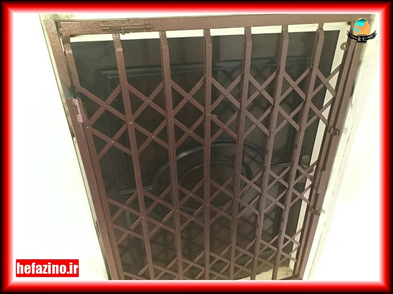 حفاظ آکاردئونی با قفل توکار حفاظ آکاردئونی با قفل توکار