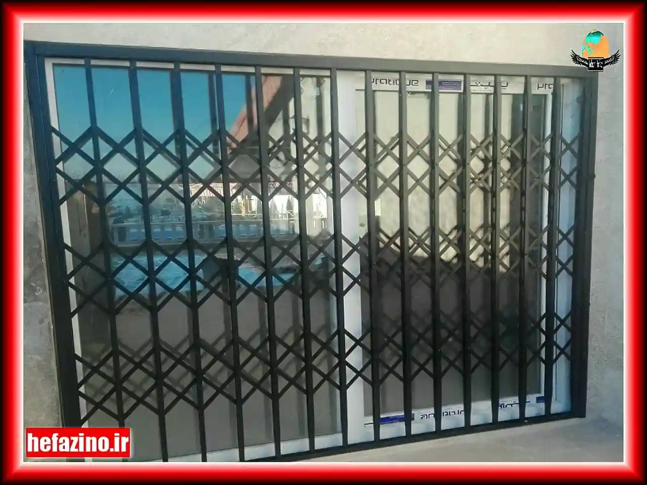 نصب حفاظ آکاردئونی درب ورودی نصب حفاظ آکاردئونی درب ورودی