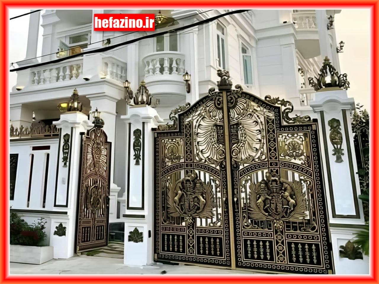 تولید درب حیاط کلاسیک و باغ ویلا با کیفیت بالا