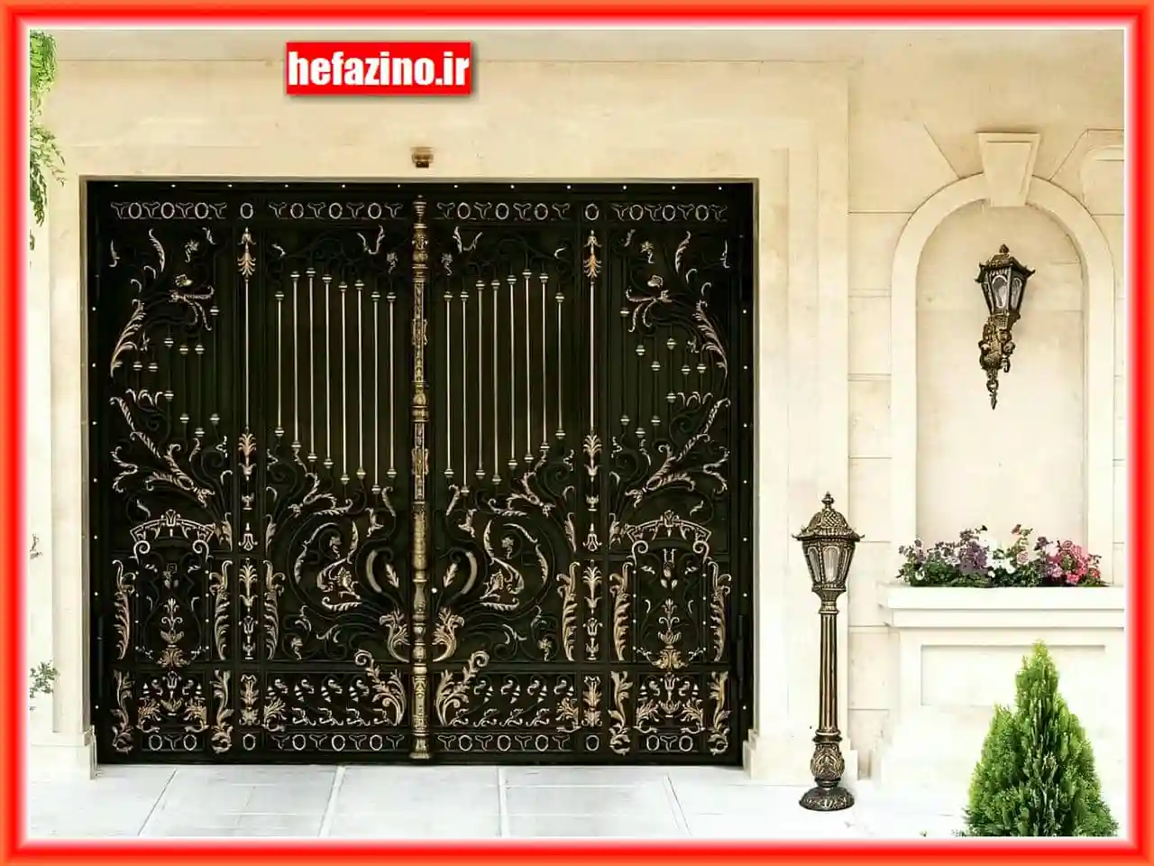 مدل های متنوع درب ورودی ساختمان و حیاط کلاسیک