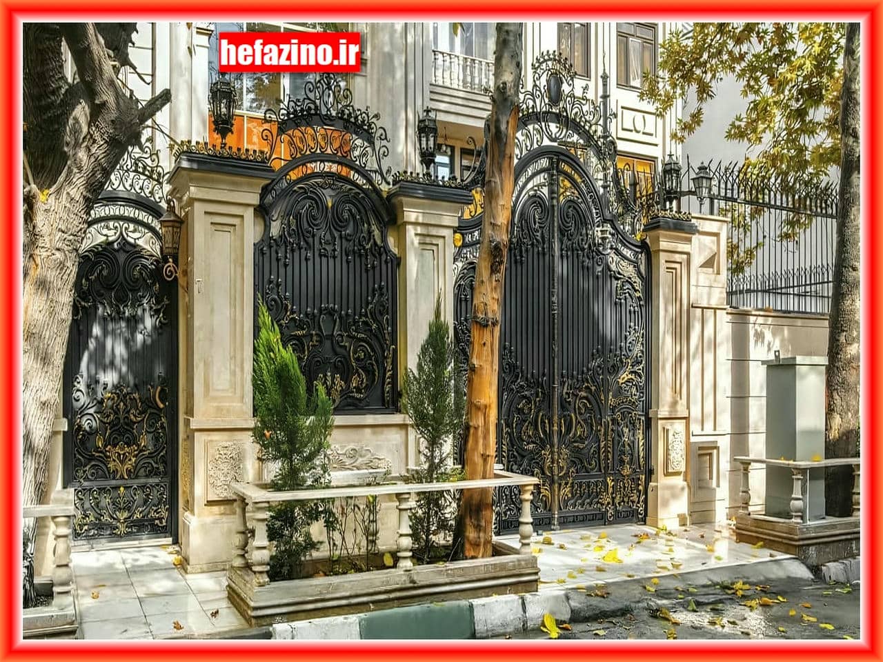 انتخاب دروازه حیاط شیک و مدل های جدید درب آهنی