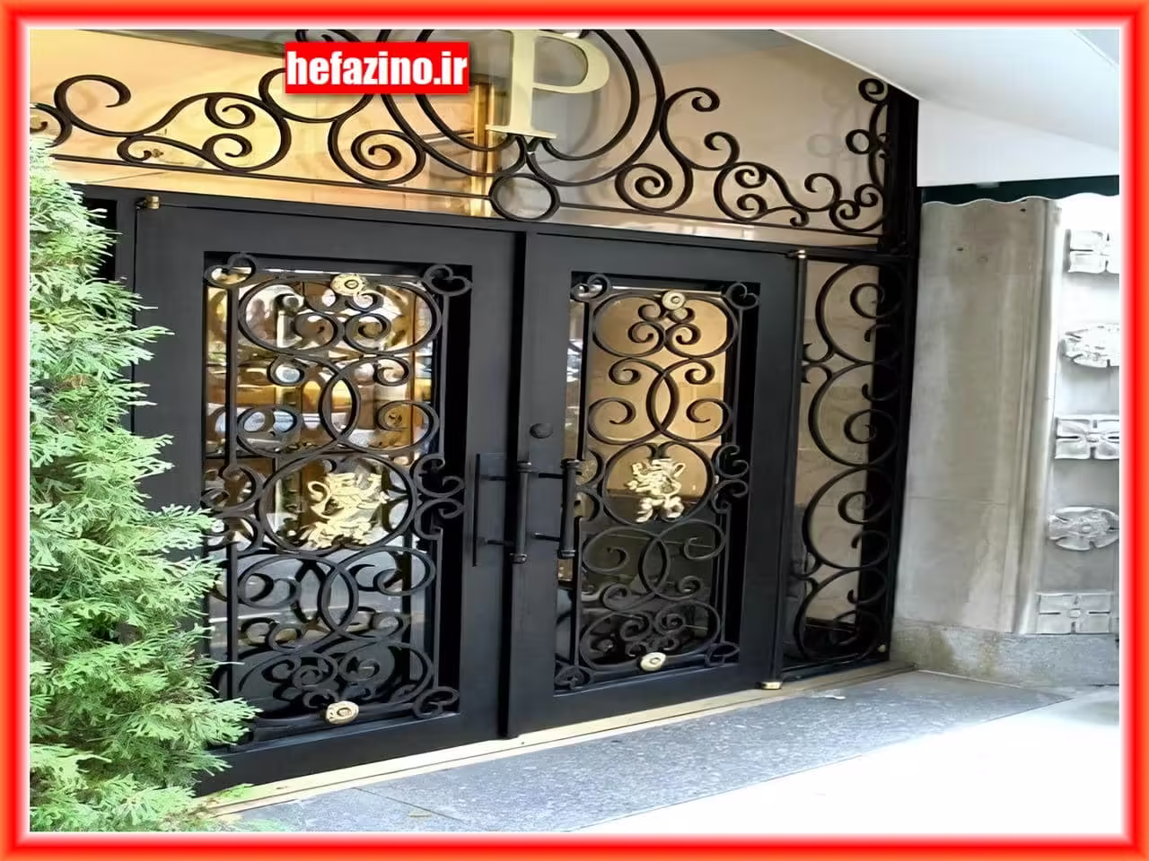 تولید درب حیاط فرفورژه با طراحی های زیبا و امکانات امنیتی