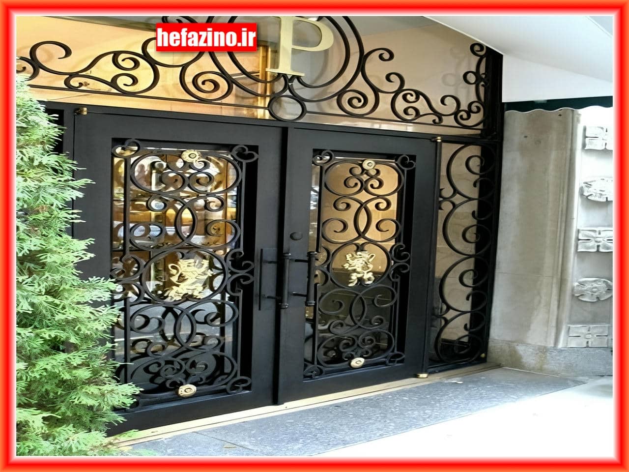 تولید درب حیاط فرفورژه با طراحی های زیبا و امکانات امنیتی