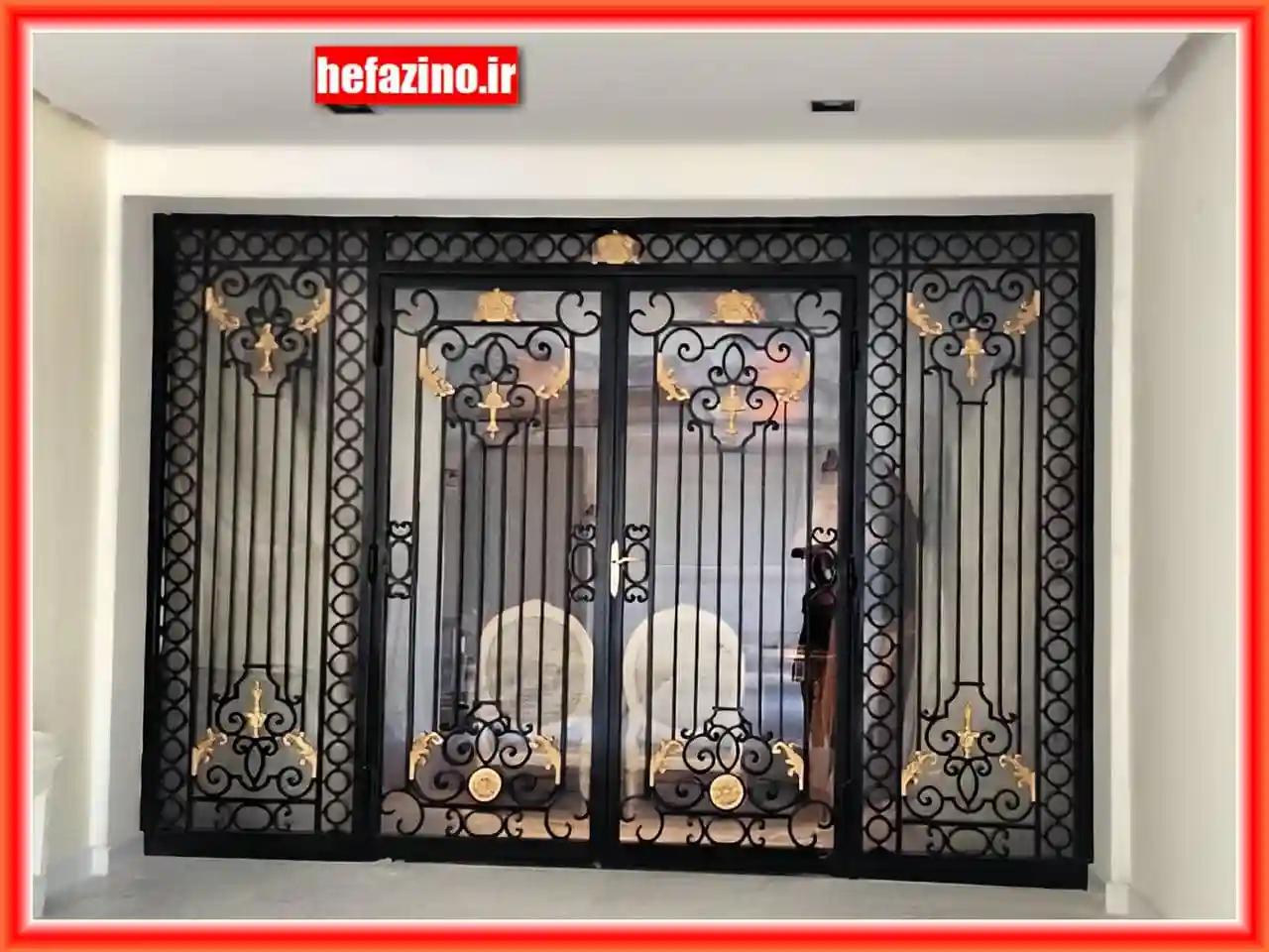 درب آهنی ورودی ساختمان ویلایی و ابعاد استاندارد