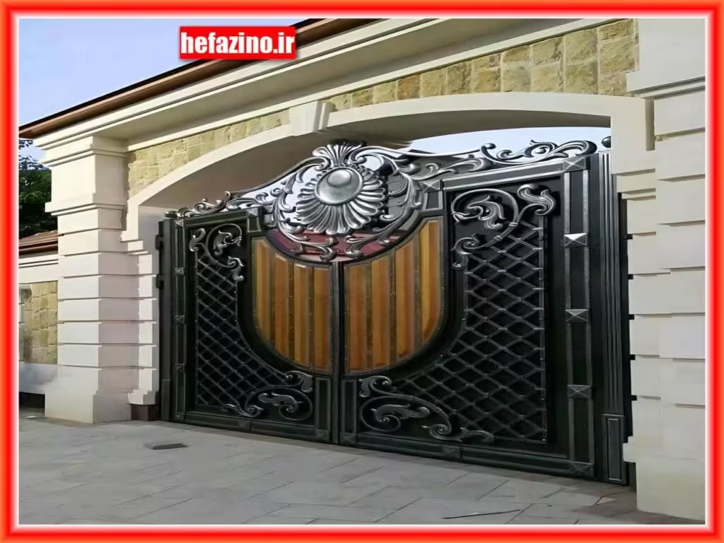 درب حیاط ویلایی فرفورژه
