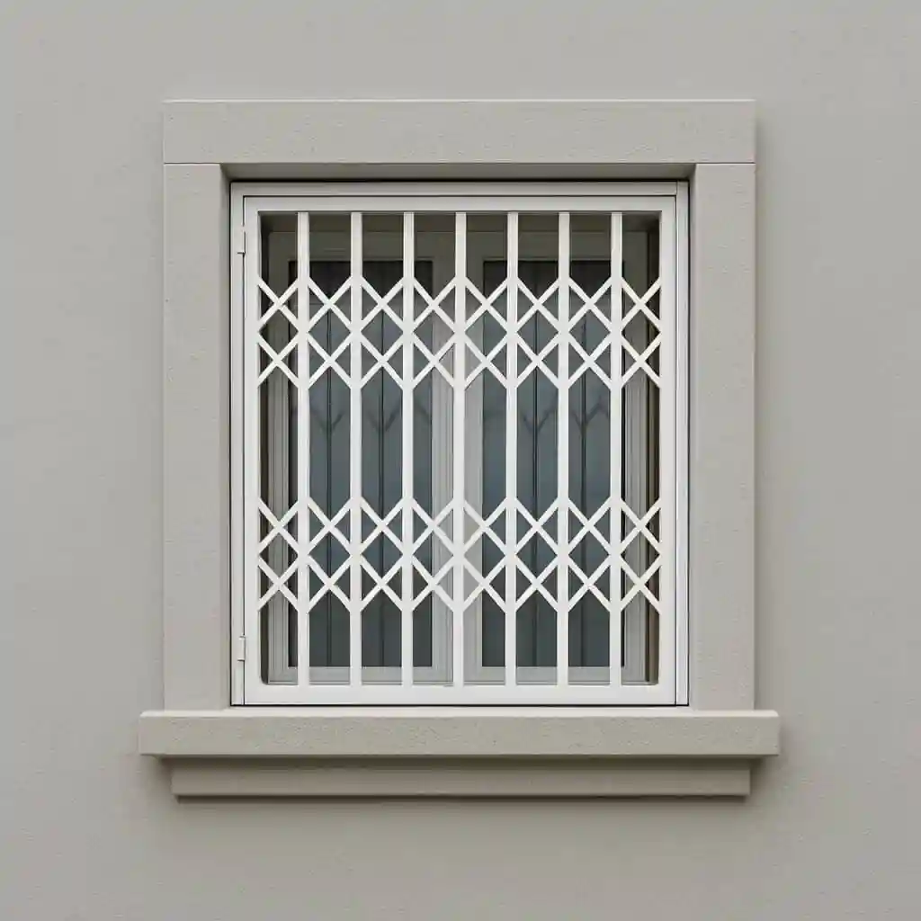 حفاظ پنجره کشویی متحرک شبکه لوزی