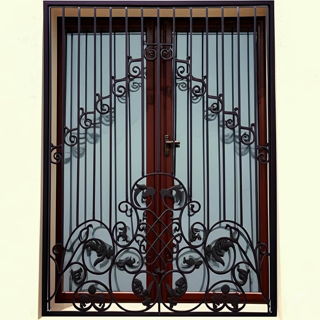 نرده پنجره فرفورژه