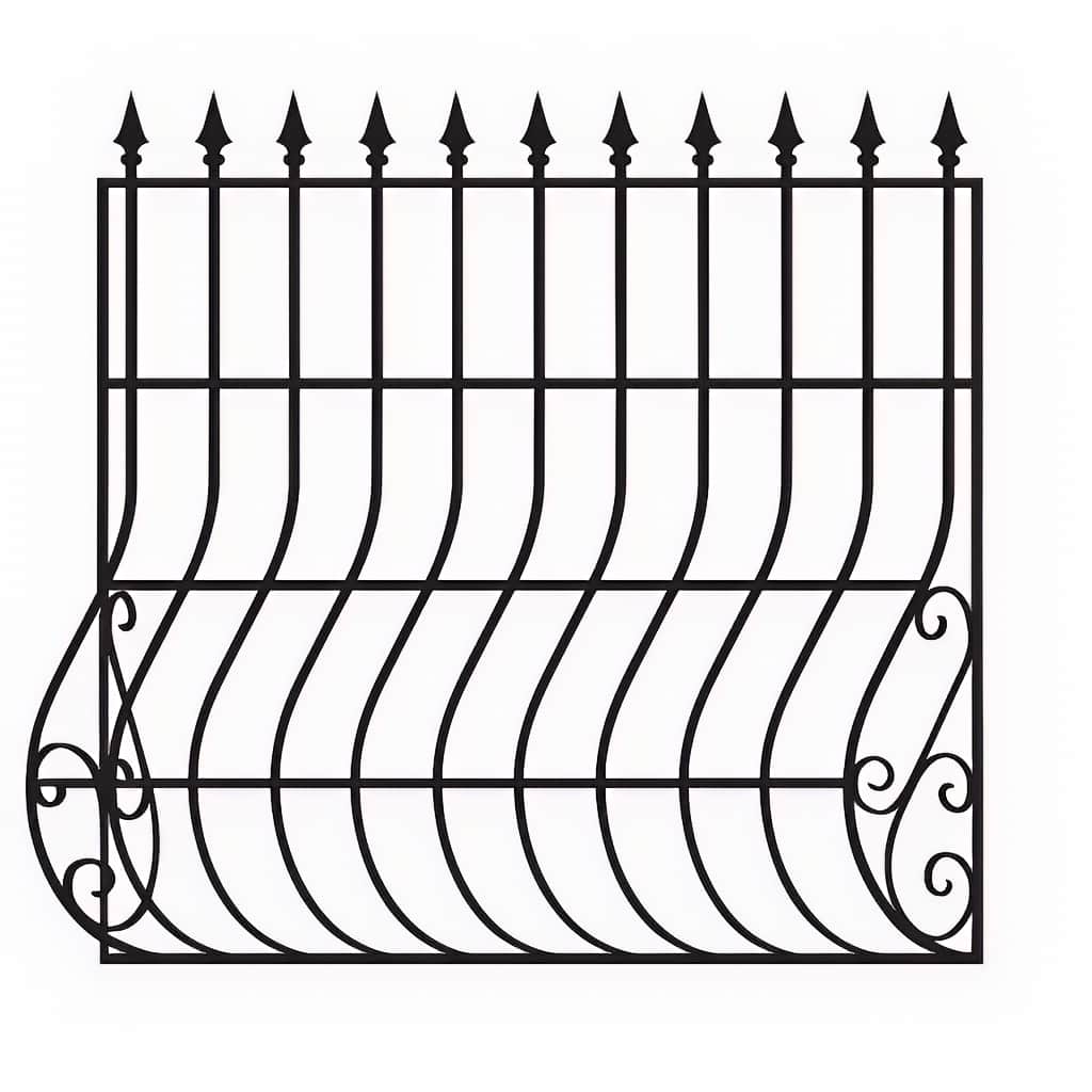 نرده فلزی پنجره