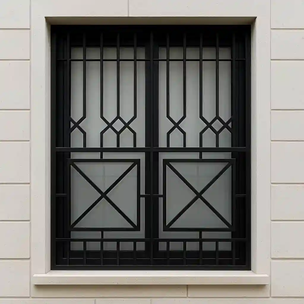 نرده فلزی هندسی