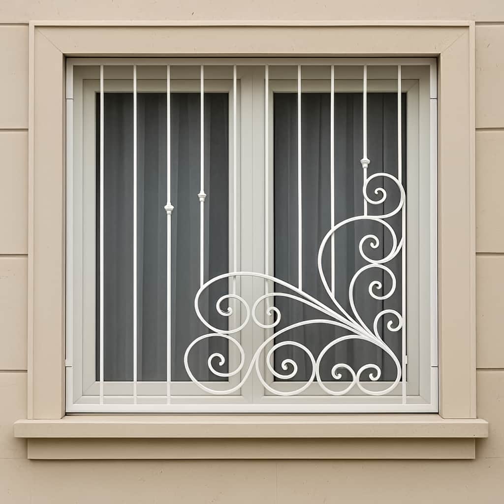 حفاظ پنجره مدل گل پیچ