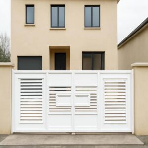 درب مدرن لیلاک فلزی ویلایی