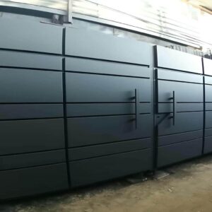 درب مدرن کیت کت افقی فلزی ویلایی