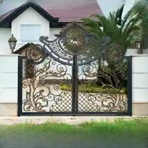 درب ارتفاع کوتاه ویلایی فرفورژه مدرن