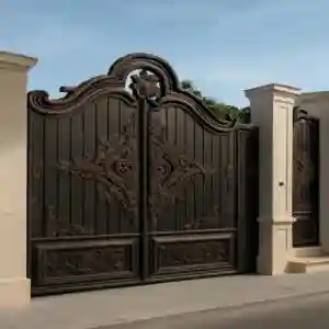 درب مدل گل آرا فرفورژه کلاسیک