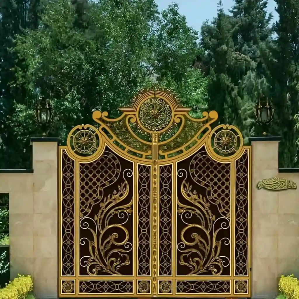 خرید درب حیاط ساختمان لوکس جدید