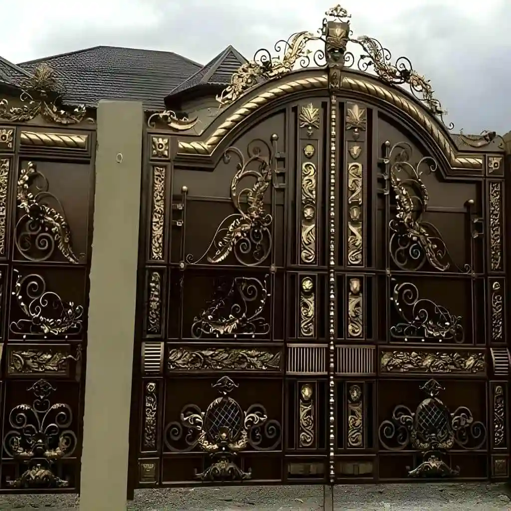 قیمت خرید درب فرفورژه ورودی پارکینگ سفارشی