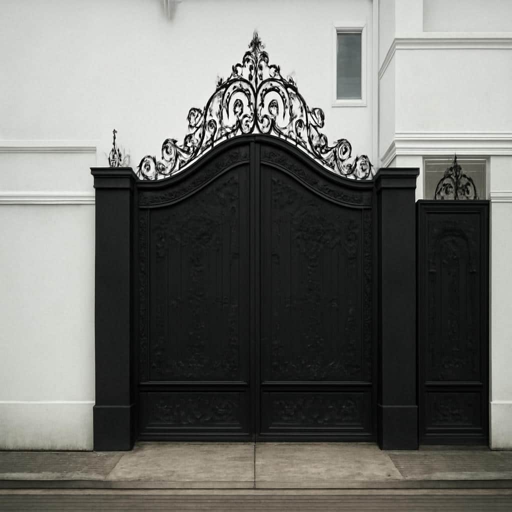 درب مدل غنچه فرفورژه کلاسیک