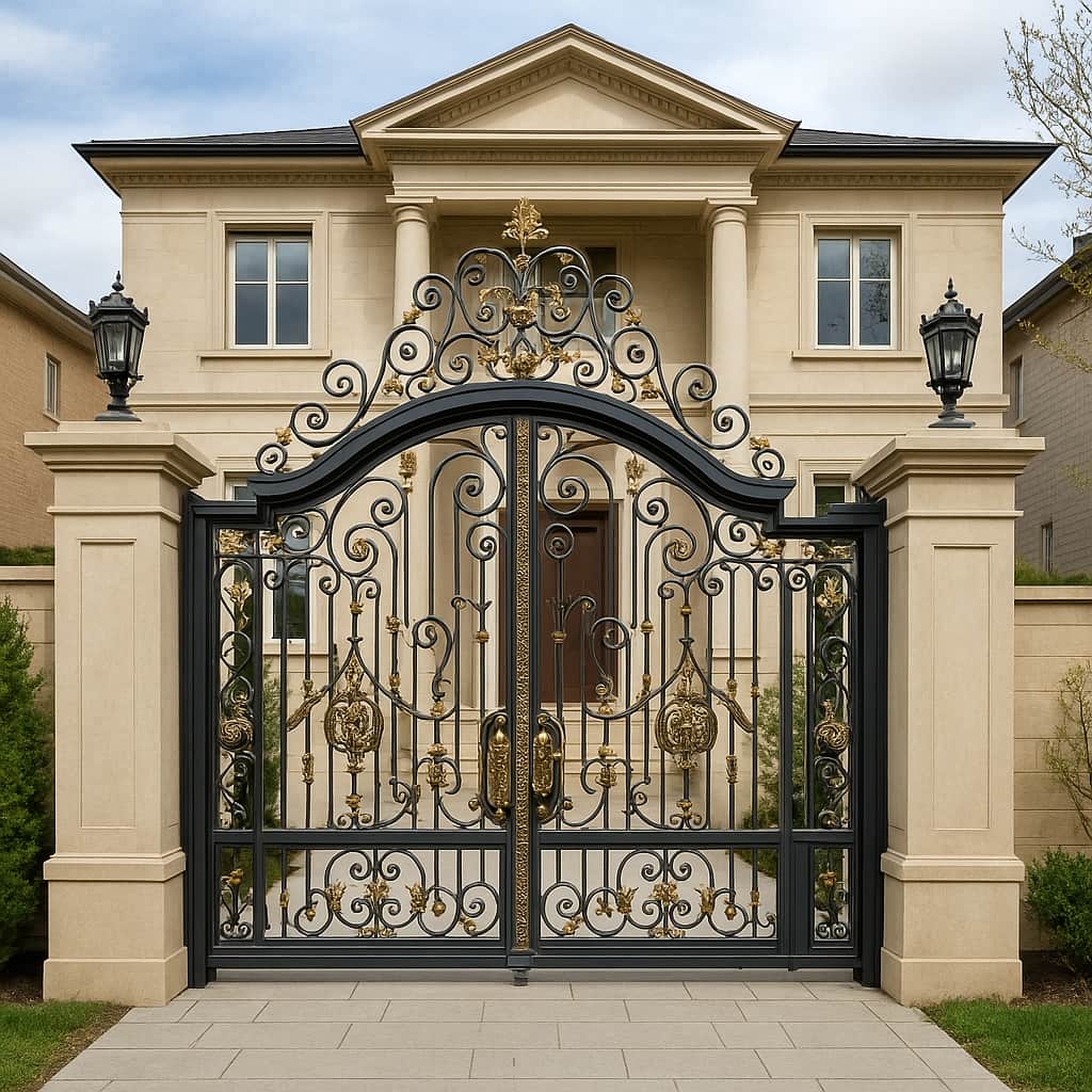 نصب درب مدل پیچک ویلایی