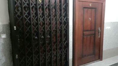 درب آکاردئونی حفاظ متحرک در بندر انزلی