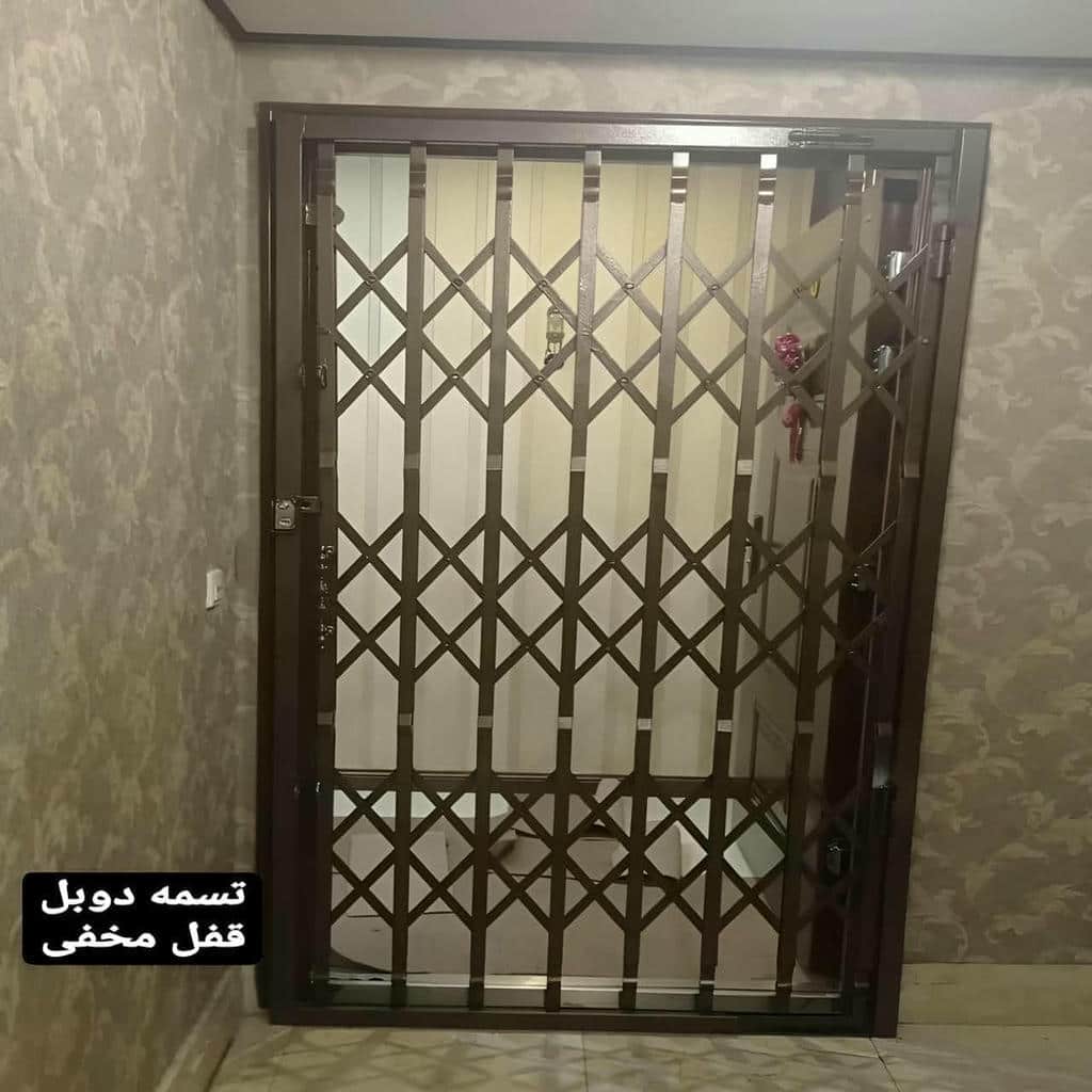 فروش درب آکاردئونی حفاظ متحرک آپارتمانی در گنبدکاووس
