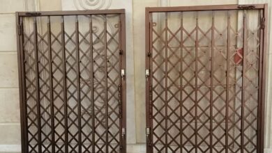 درب آکاردئونی حفاظ متحرک در سبزوار