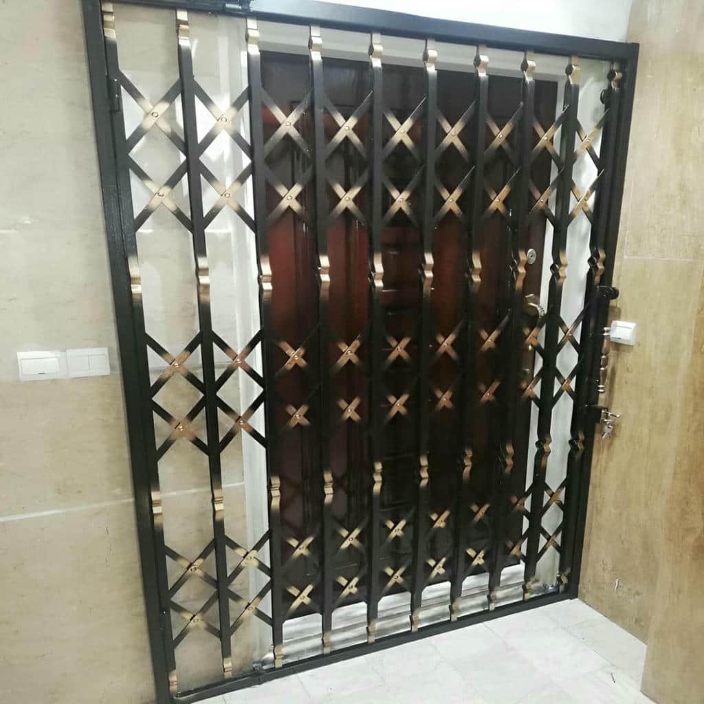 درب آکاردئونی حفاظ متحرک در قزوین