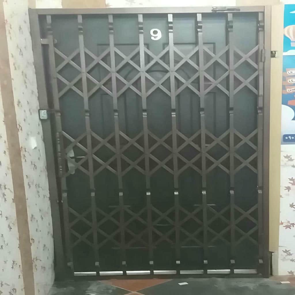 خرید درب آکاردئونی حفاظ متحرک فرفورژه در نیشابور
