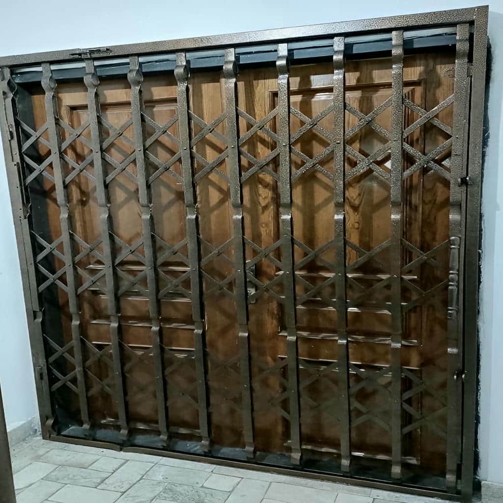 قیمت درب آکاردئونی حفاظ متحرک چهارگل در هشتگرد