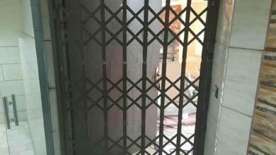 درب آکاردئونی حفاظ متحرک در فیروزکوه