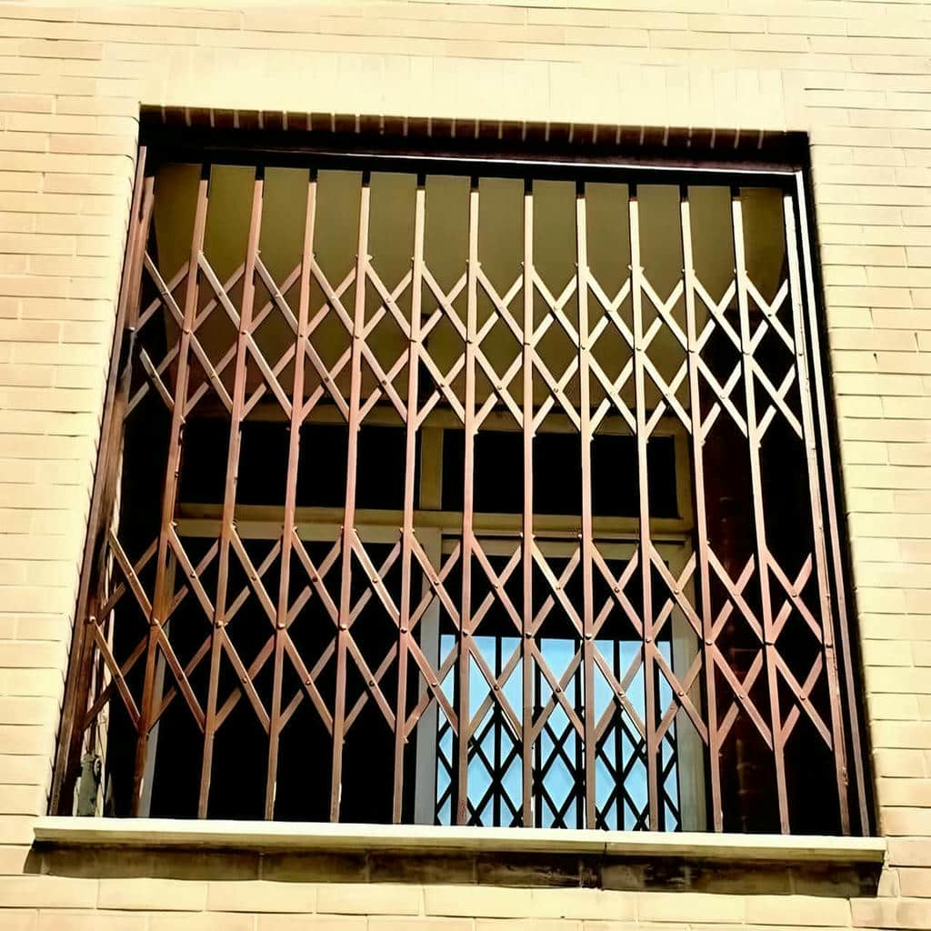 نصب درب آکاردئونی حفاظ متحرک ویلایی در آبادان