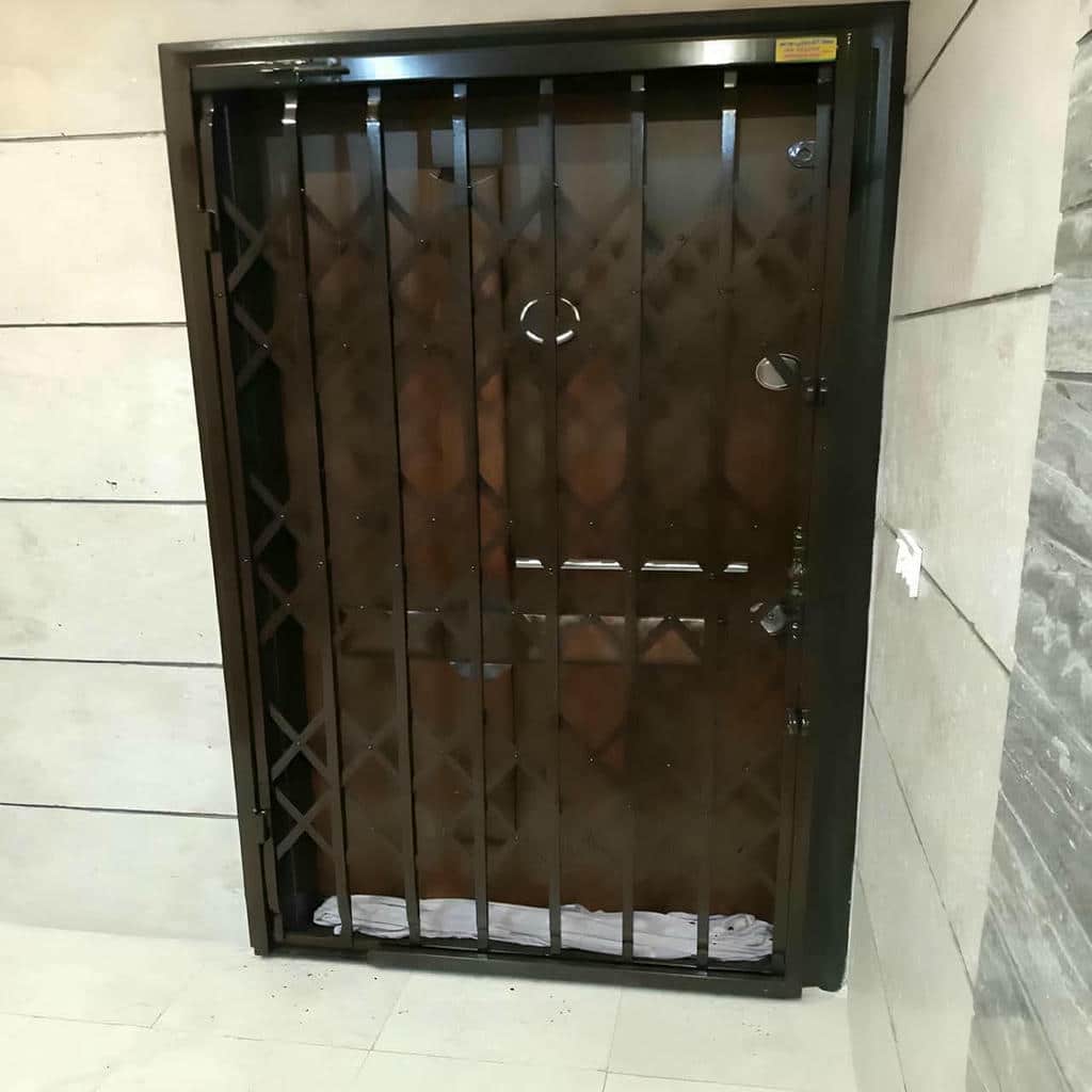 قیمت درب آکاردئونی حفاظ متحرک چهارگل در شهریار