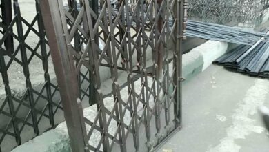 درب آکاردئونی حفاظ متحرک در قشم
