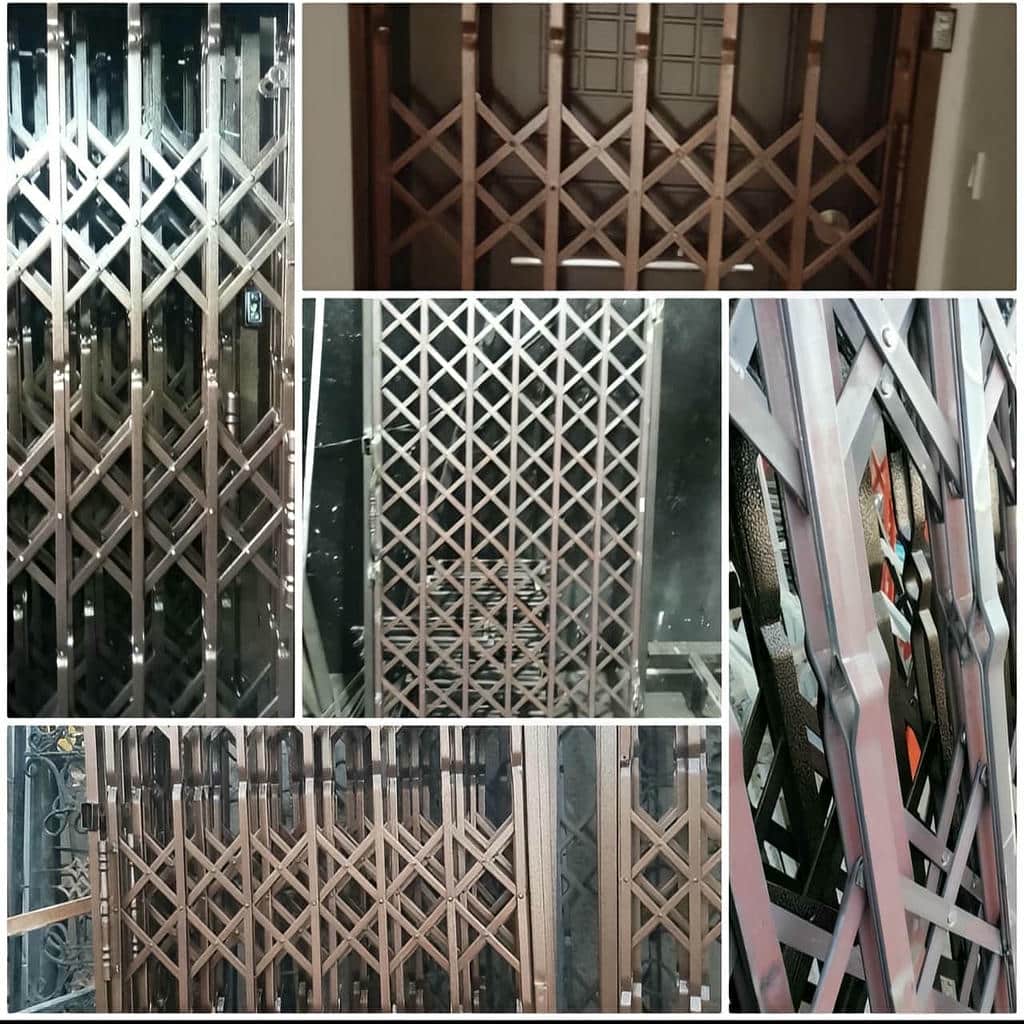 فروش درب آکاردئونی حفاظ متحرک استاندارد در یاسوج