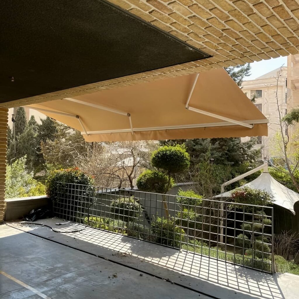نصب سایبان برقی مغازه استاندارد در فیروزکوه