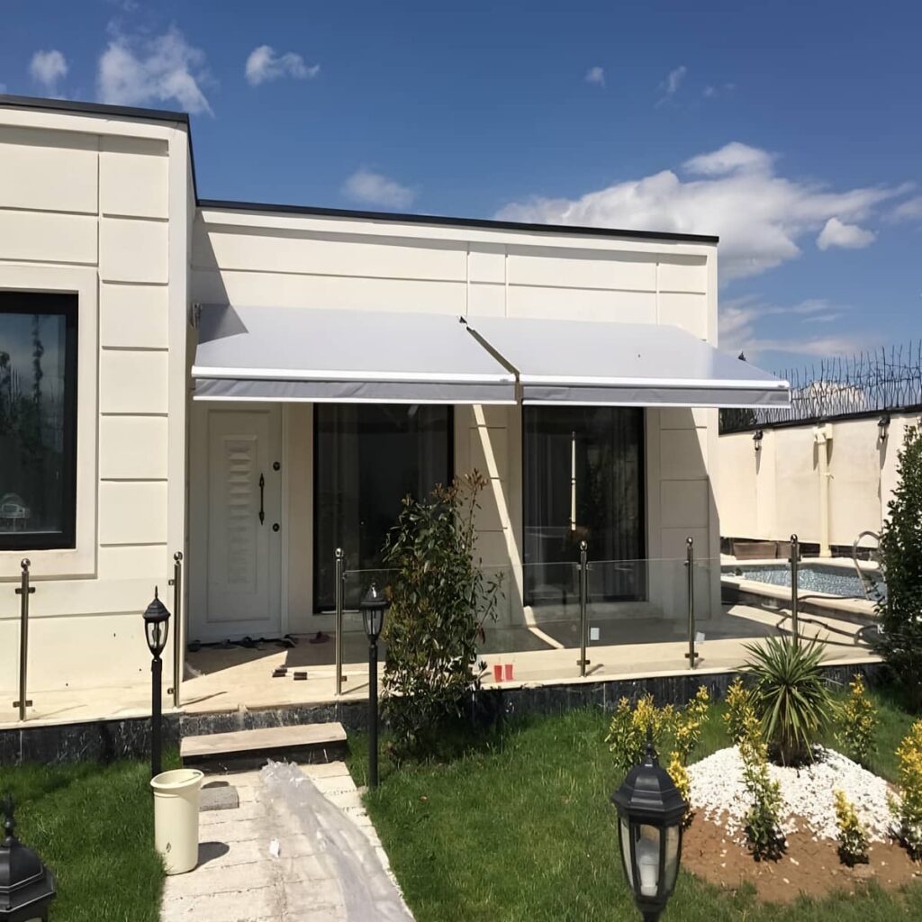قیمت سایبان برقی بازویی مغازه استاندارد در گرگان