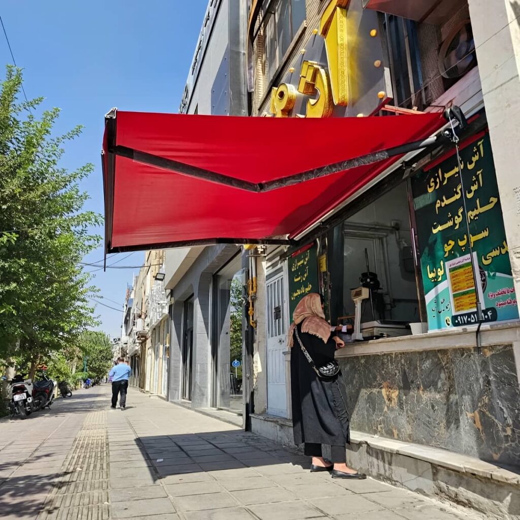 فروش انواع سایبان برقی مغازه در یزد