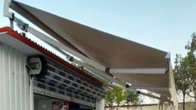 سایبان برقی بازویی در کیش