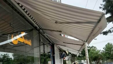 سایبان برقی بازویی در بندر دیلم