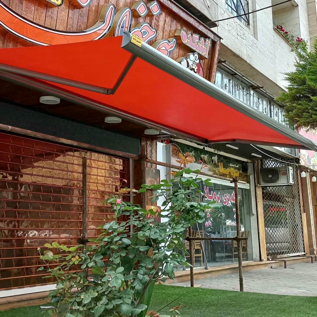 قیمت سایبان برقی بازویی کاربری تراس در اندیشه