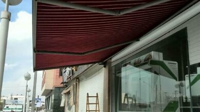 سایبان برقی هماهنگ با نما در رفسنجان
