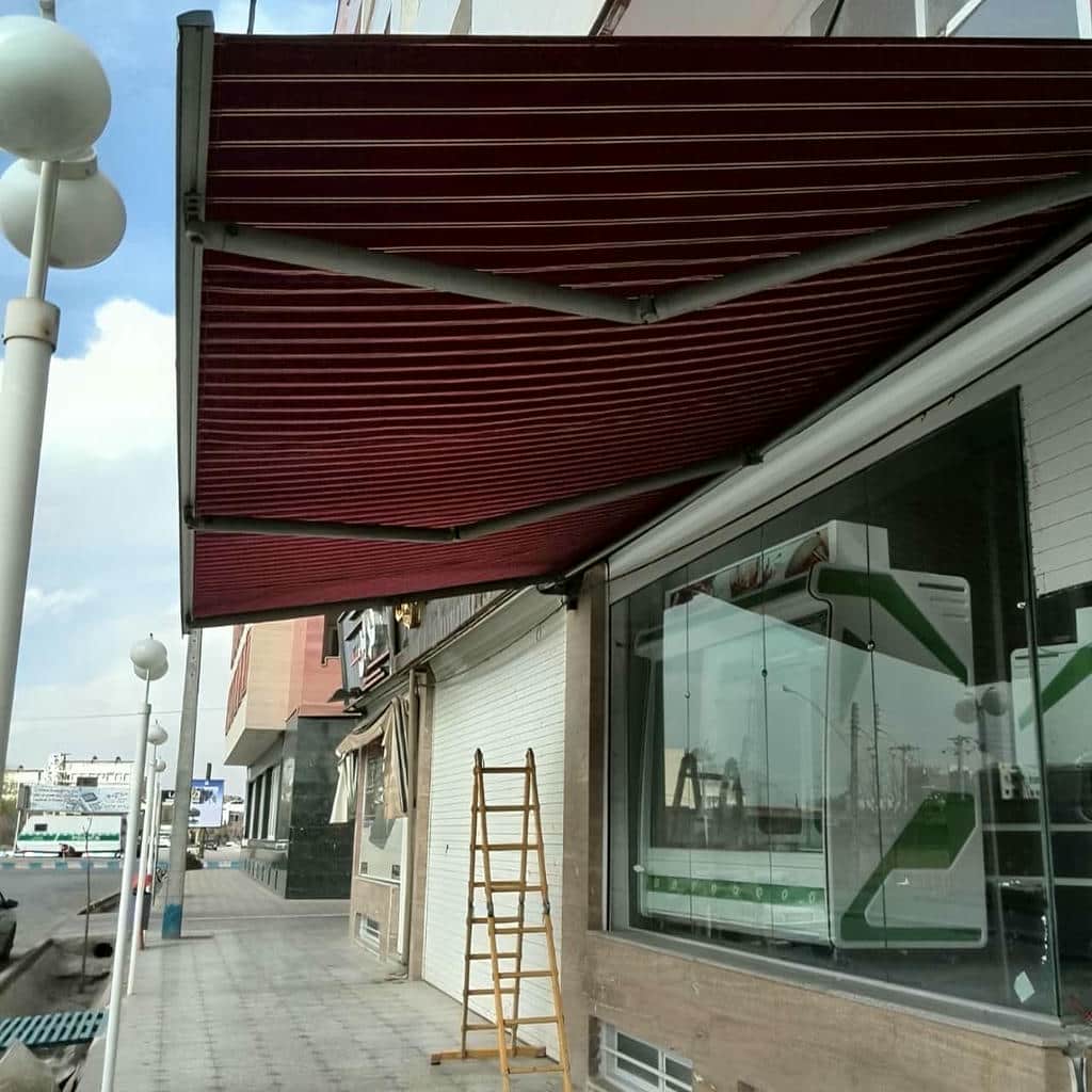سایبان برقی هماهنگ با نما در رفسنجان