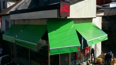 سایبان برقی بازویی در قشم