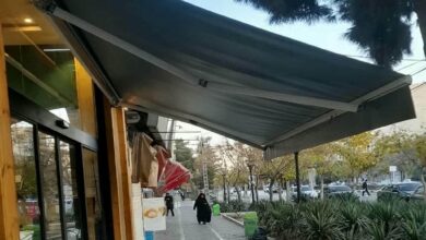 سایبان برقی بازویی در قائمشهر