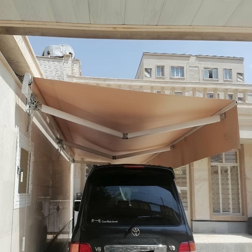 قیمت سایبان برقی بازویی مدل مدرن در پردیس