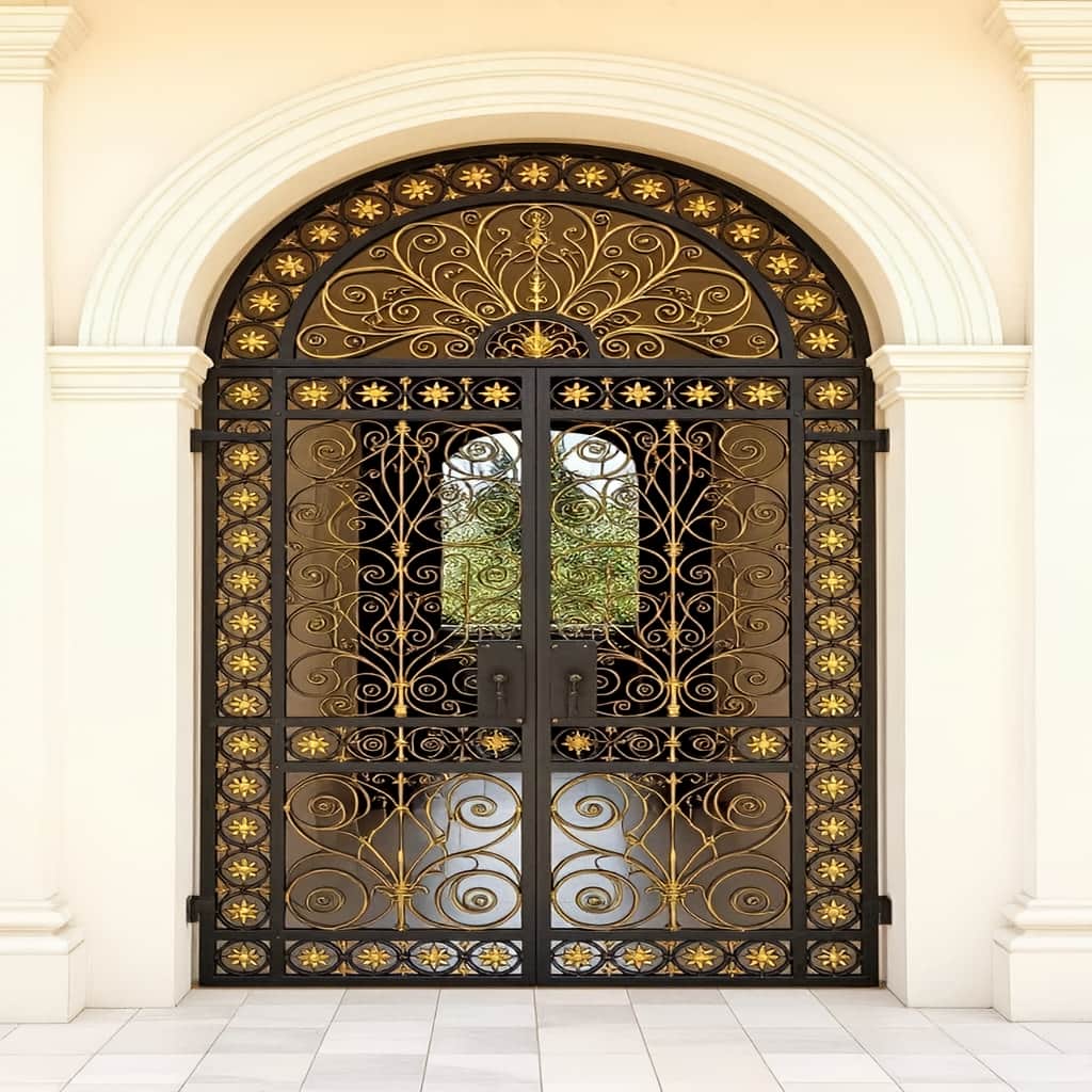 قیمت درب حیاط فرفورژه ویلایی مدرن در قائمشهر