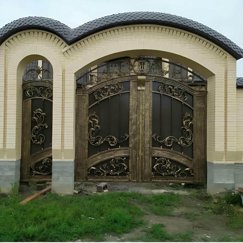 قیمت درب حیاط فرفورژه ویلایی مدرن در قم